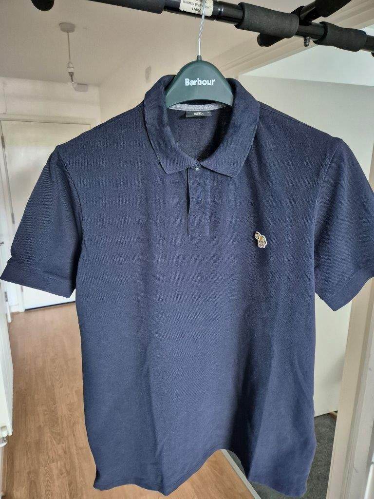 Short Sleeve Polo Shirt from Paul Smith, navy blue, size Medium