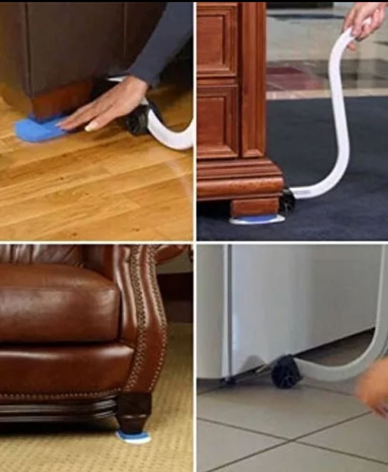Furniture Shifter Lifter Easy Moving Tool Non Slip Slider Mover Set Removal Kit