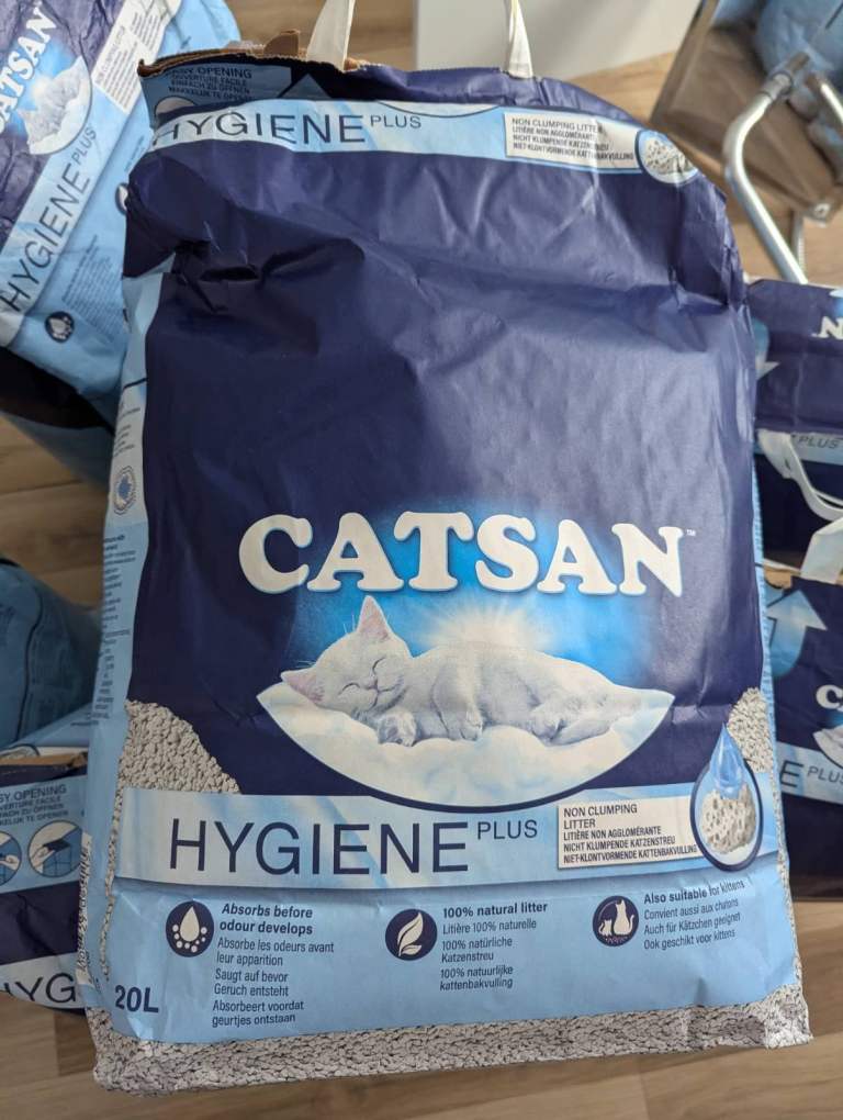 x7 Bags Catsan Original Litter 20L/New & Sealed