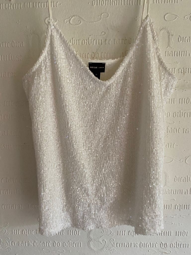 River Island Sequin Top (Size 10)