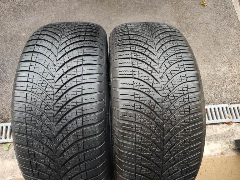 Two 255/55 R18 109Y 6mm+ tread | Premium Goodyear Vector 4Seasons Gen-3 SUV Tyres