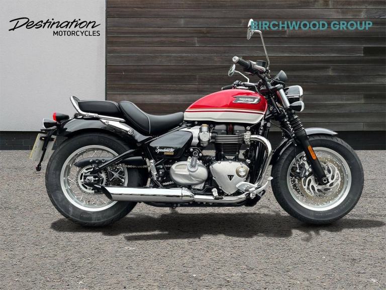 2026 Triumph Bonneville Speedmaster TWIN COLOUR Petrol red 6 Speed Manual