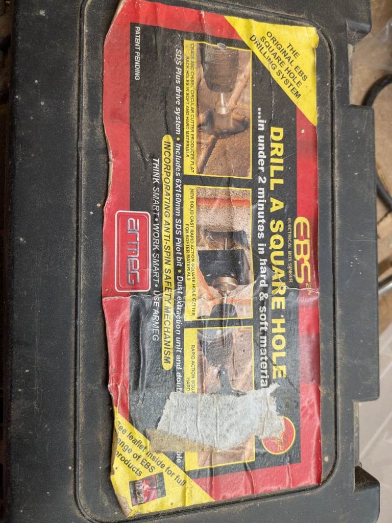 Armeg drill a square hole kit masonry 