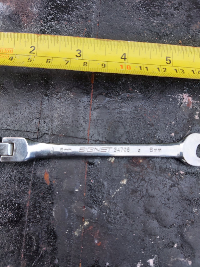 Signet Tools Flex Head Ratchet Spanner Metric 8mm S34708