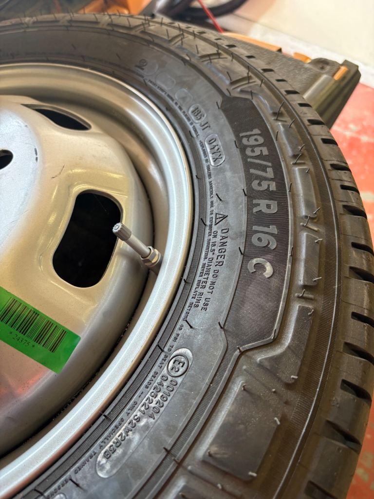 Brand new transit/ iveco wheel and tyre