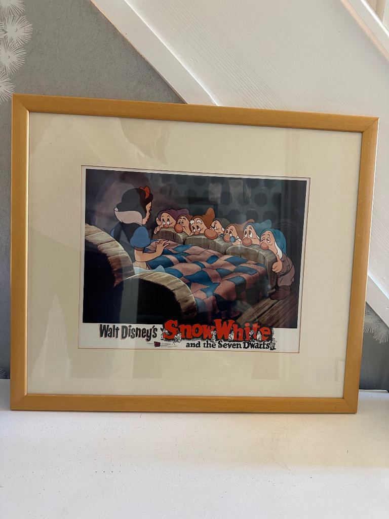 REDUCED - Framed Vintage Promotional Lobby Cards From Various DISNEY Movies