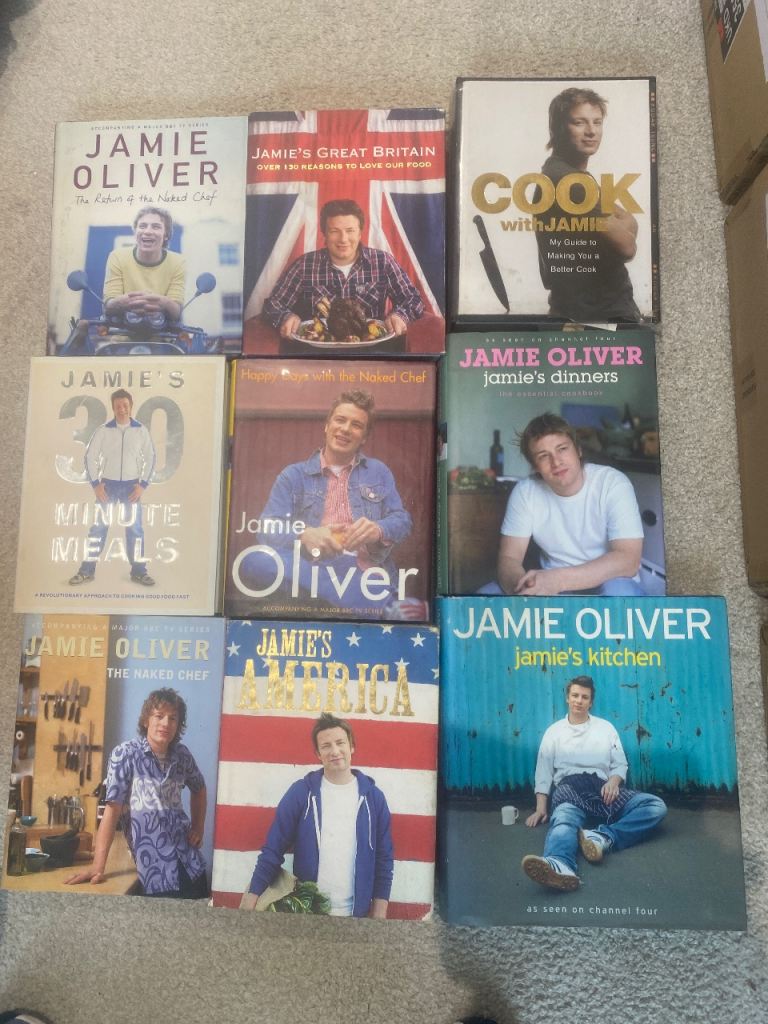 Jamie Oliver Cookbooks Bundle – Good Condition