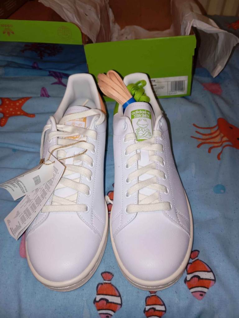 NEW Adidas Stan Smith Kermit the Frog Trainers