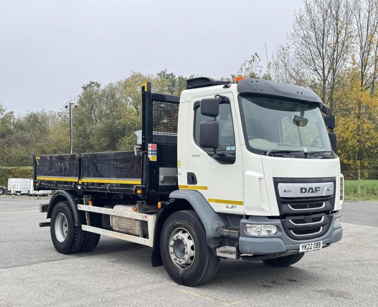 2022 22 plate Euro 6 DAF LF260 4×2 18t Insulated Tipper