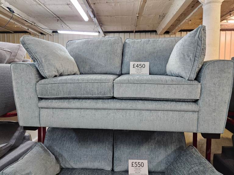 Brand New Sofology Chalfont 2 Seater Fabric Sofa, Turner Eau De Nil RRP £999