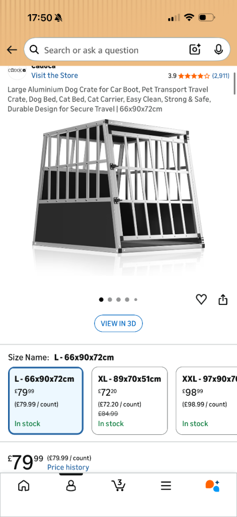 Dog car crate 