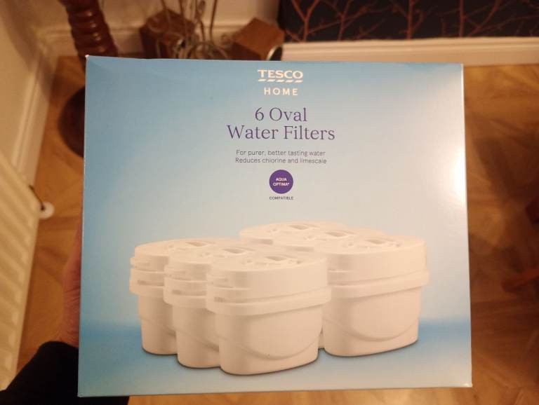 TESCO HOME 6 Oval Water Filters – Brand New Aqua Optima Compatible 