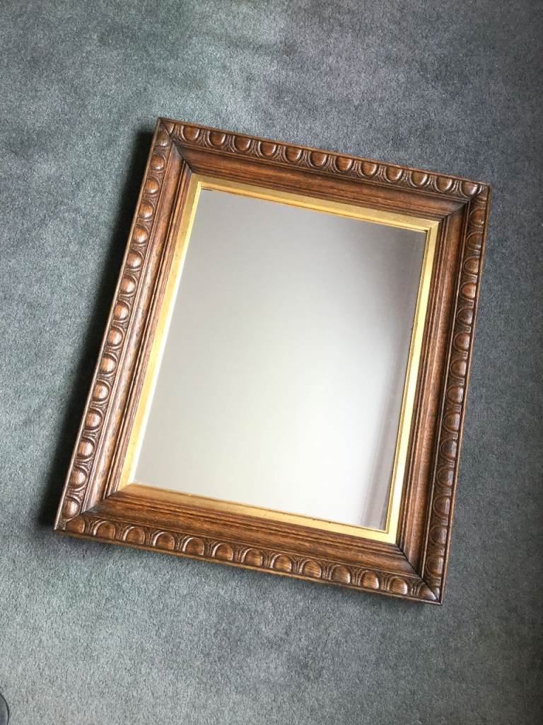 Victorian Oak Mirror