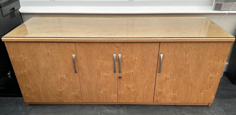 image for MUST GO - REDUCED - Wood Office Cupboard - Furniture - Unit 