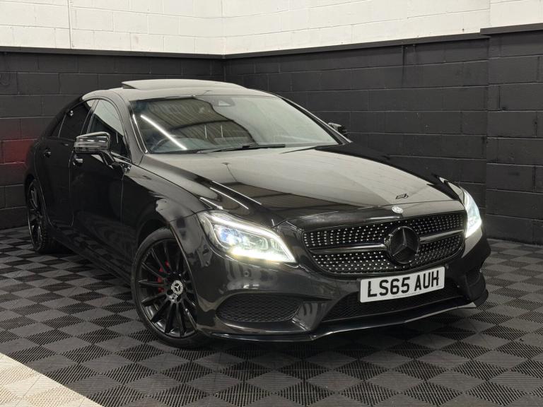 2015 65 MERCEDES BENZ CLS220d AMG LINE PREMIUM PLUS COUPE 2.1 DIESEL BLACK EU6