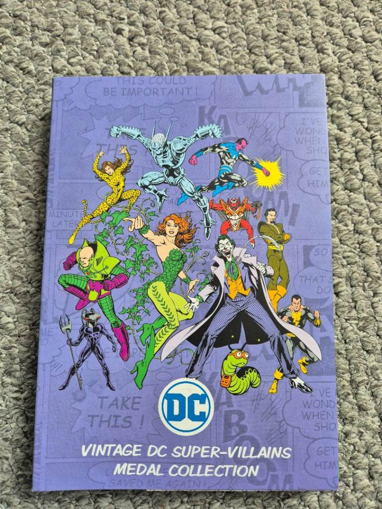 Vintage DC Super-Villains Medal Collection 