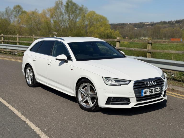 2016 AUDI A4 AVANT B9 2.0 TDI S LINE 190BHP AUTO ESTATE WHITE HOME DELIVERY