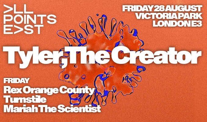 All Points East Festival Ticket - Tyler, The Creator - Friday 28 August 2026