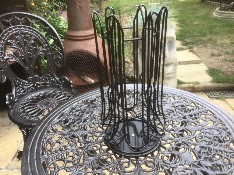 Black Metal Coffee Pod Holder - as new