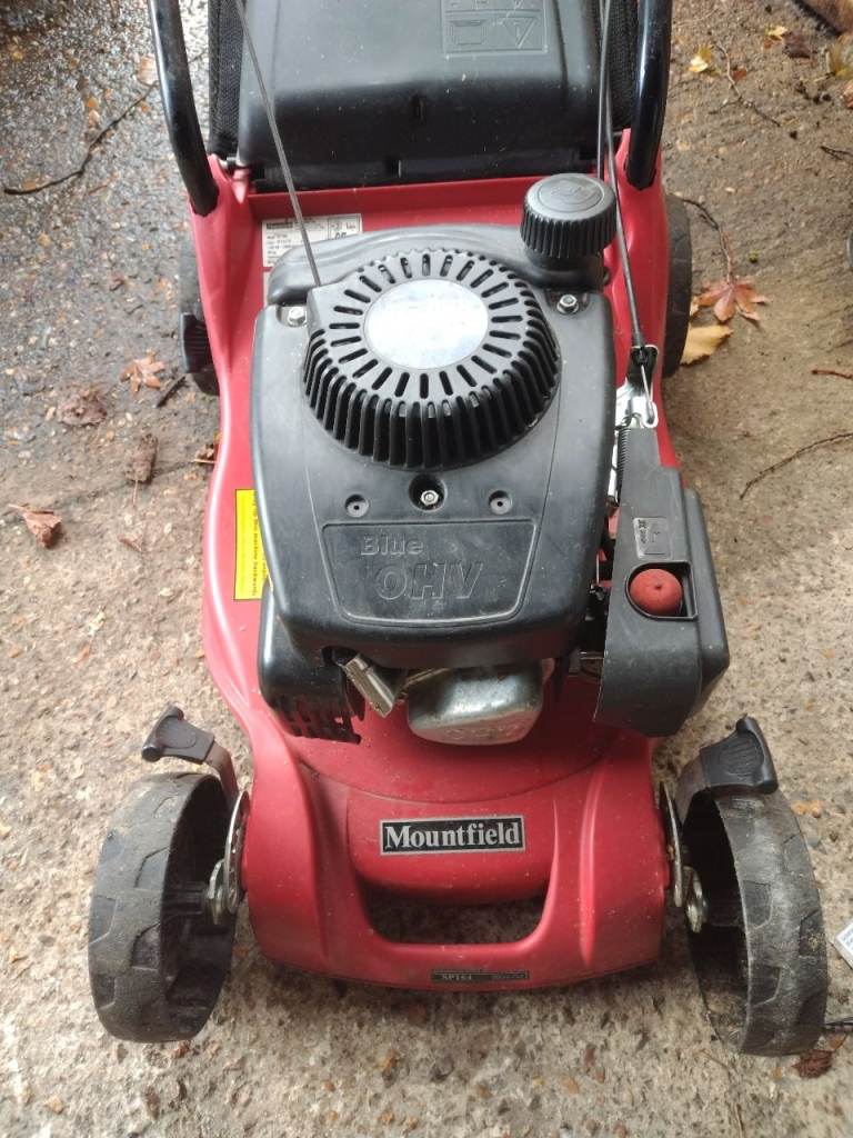 Mountfield petrol self propelled rotary lawnmower with grass box 4 stroke engine vgc gwo 