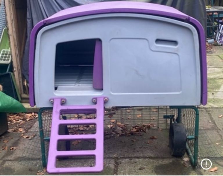 Omlet Eglu cube chicken coop. 