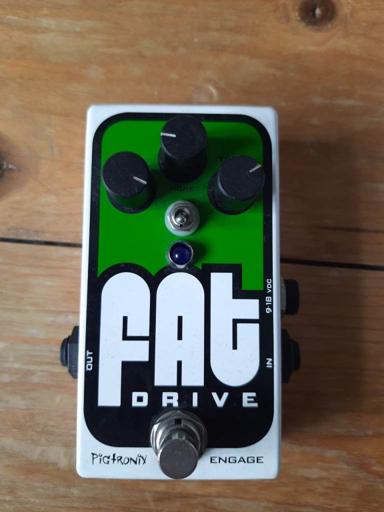 Pigtronix Fat Drive Overdrive Guitar Pedal with Box – Good Condition