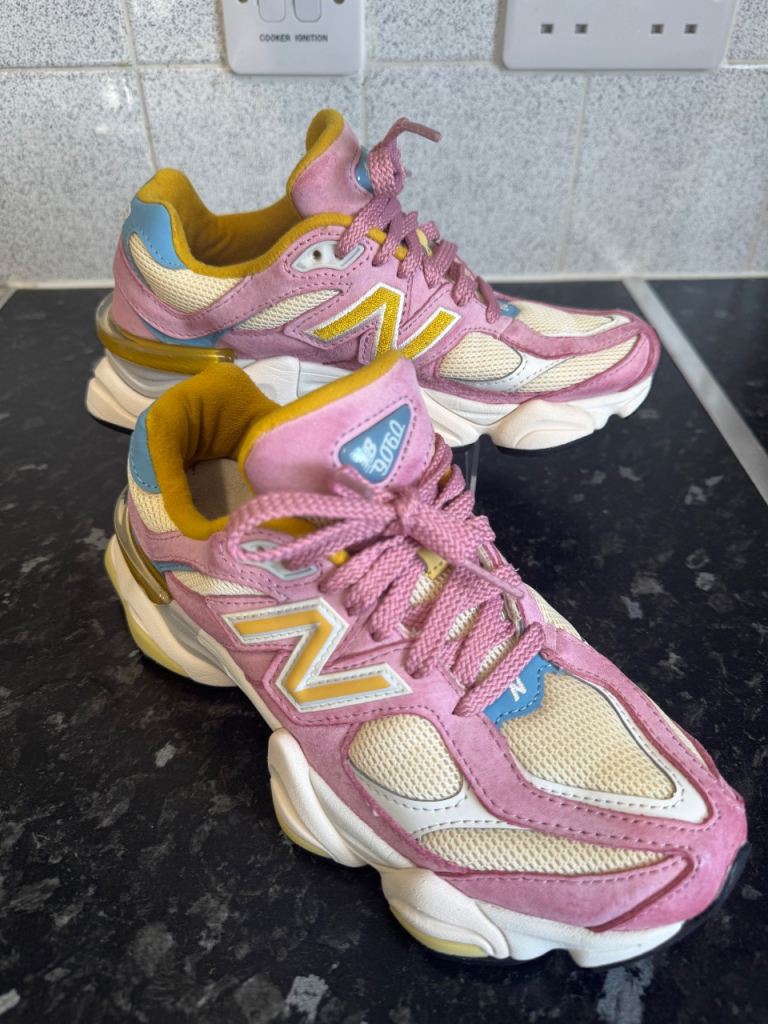 New Balance 9060 Pink Trainers - UK 4, Good Condition
