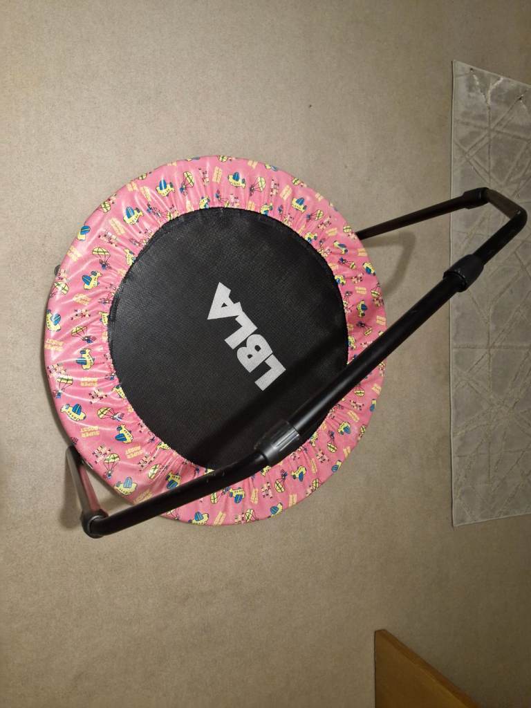 LBLA 36 inch kids pink trampoline-easy to store