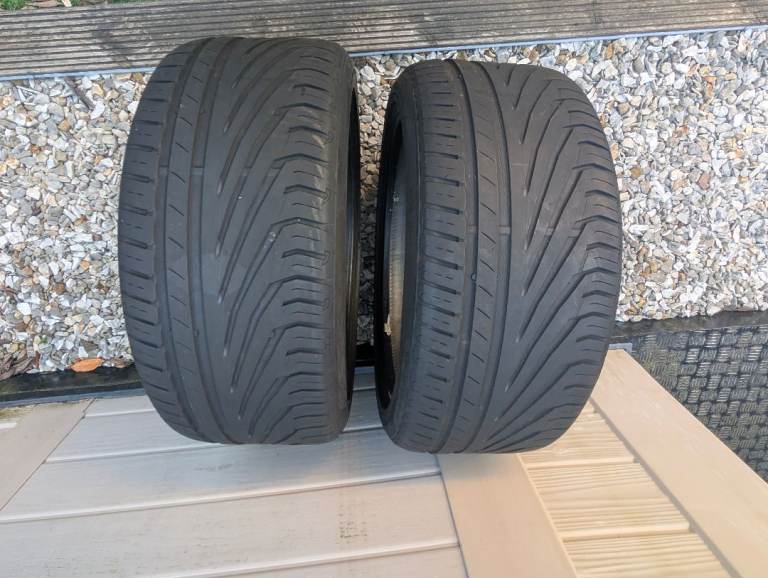2 X Uniroyal Rainsport 3 Matching Tyres. Suit BMW Mercedes Audi Used.