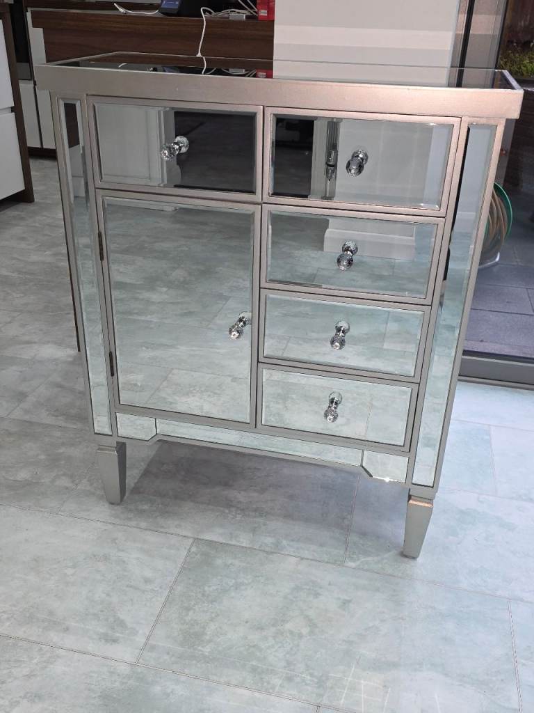 Mirrored Sideboard and side table