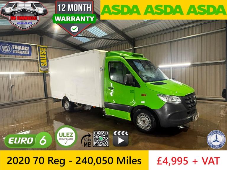2020 70 Mercedes Sprinter 314CDI MWB Fridge Boxvan With Standby + VAT