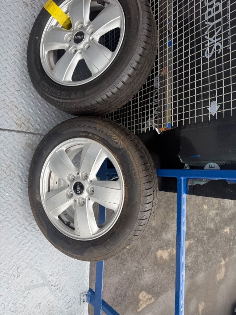 15 Inch Alloy wheels and Tyres Taken From a Mini Countryman In Great All 6mm of tread £150 