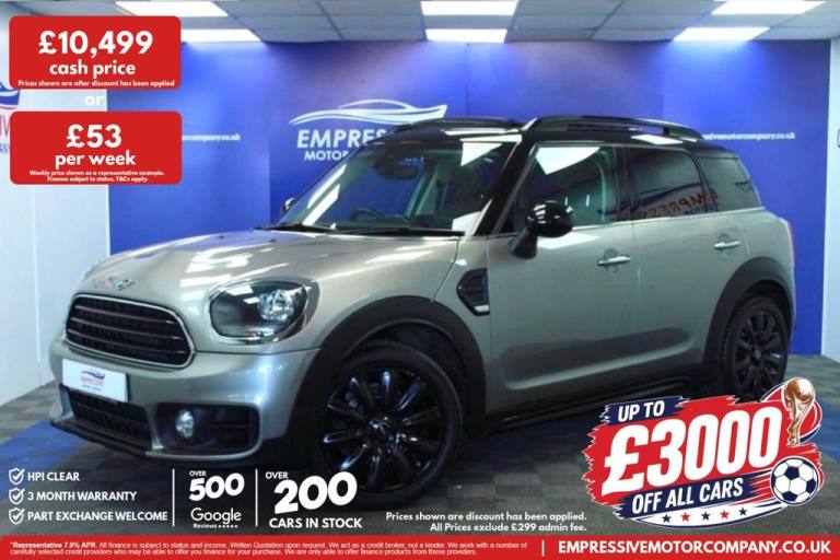 2019 19 MINI COUNTRYMAN 1.5 COOPER CLASSIC SUV 5DR PETROL MANUAL EURO 6 (S/S) (1