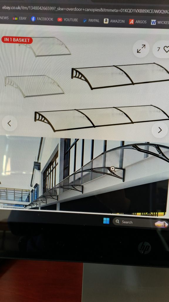Over door canopies