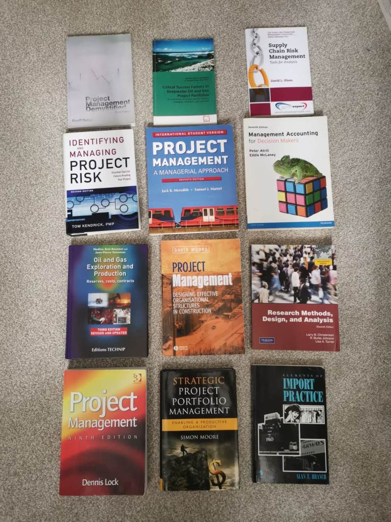 Selection of Uni Project Management Books 