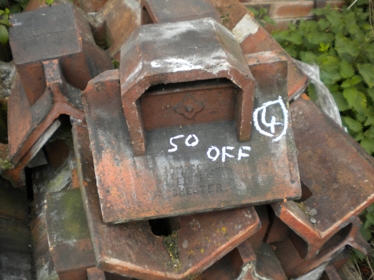 Reclaimed Quality vented Ridge Tile Bat Ridge etc , £8.00 for Sale