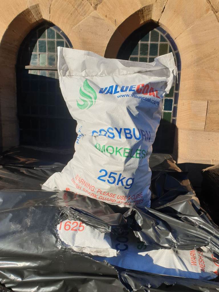 Cosyburn 25kg smokeless ovoids £12 or £11. 50 for 10 or more