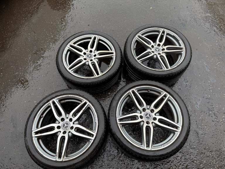 Mercedes AMG 19" Alloy Wheels with Tyres – E Class W213 Staggered Set