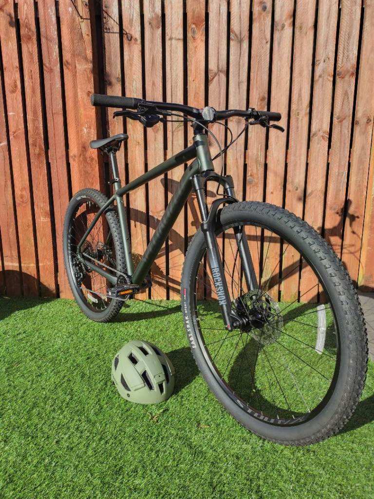 Specialized Rockhopper Comp 2024 XL Satin Metallic Oak Green / Smoke mountain bike MTB Hardtail 
