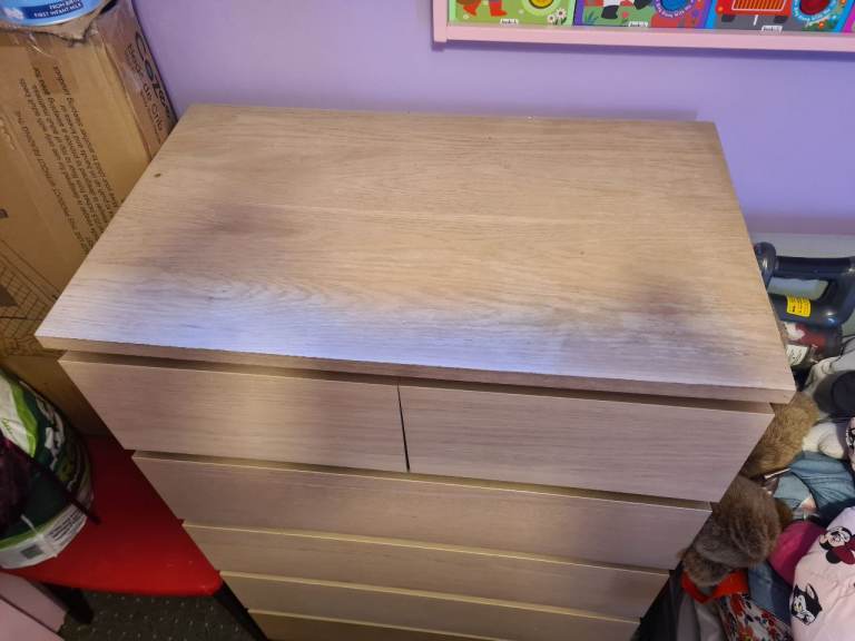 IKEA "MALM" 6 DRAW CHEST OF DRAWS