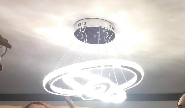 Modern Crystal Chandeliers LED Pendant Light Bedroom Light Ceiling Lamp