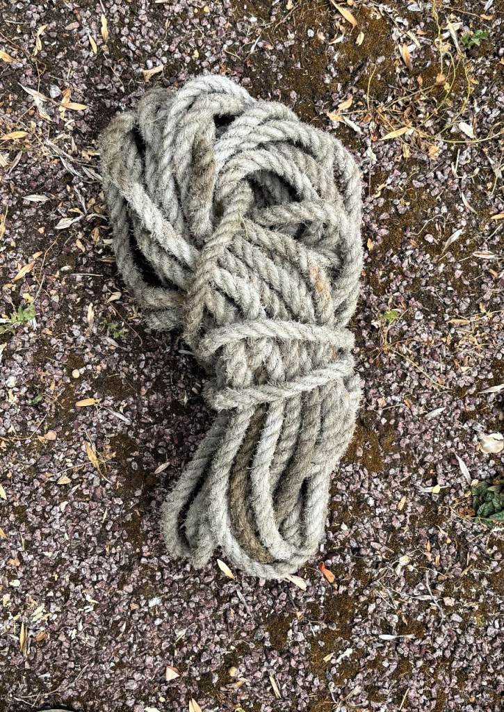 TRADITIONAL JUTE ROPE 25ft JEEP TOW MARINE UTILITY STORAGE SECURE TIEDOWN LANDROVER LINE BOAT HEMP
