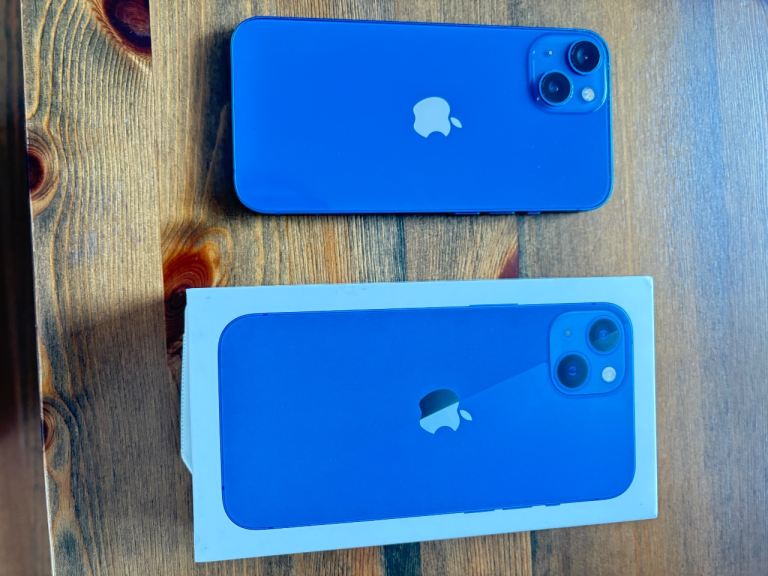 IPhone 13, Blue, 128gb, very good condition. Pick up or deliver local.