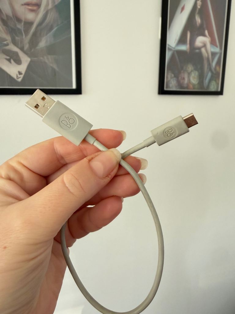 Bang and olufsen B&O USB-b to USB-A Cable – Grey, Good Condition