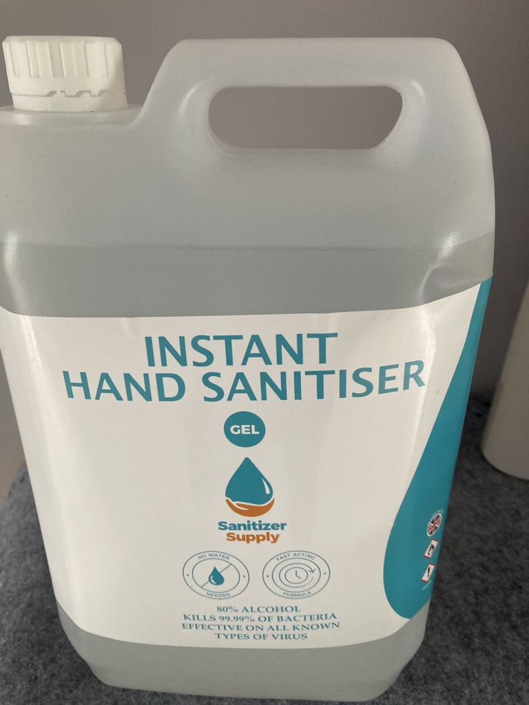New and sealed hand gel sanitizer 5 litres 