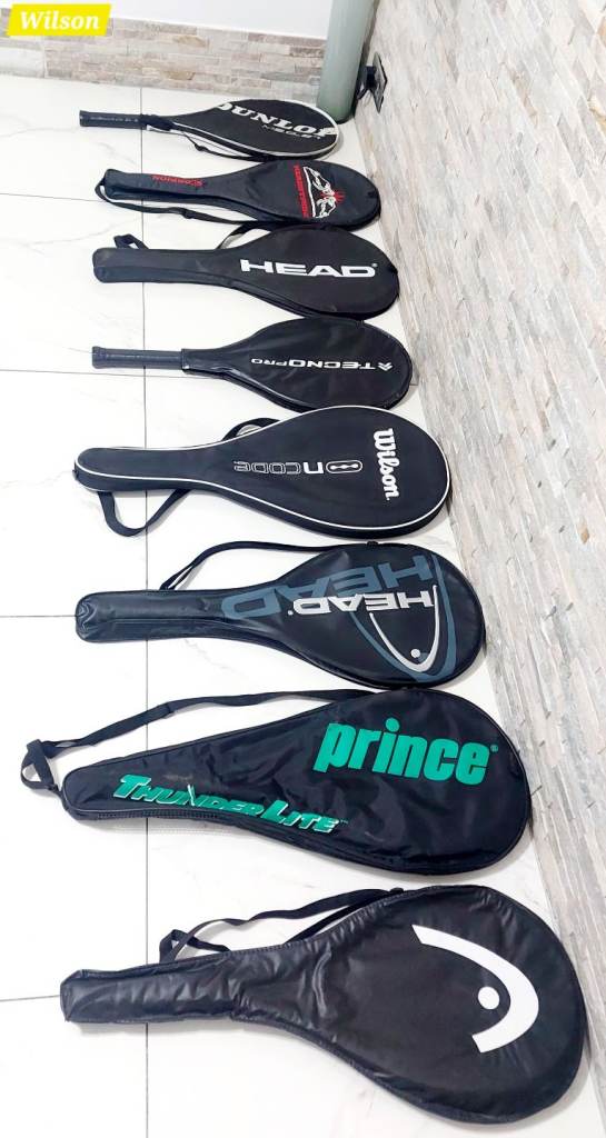 tennis racquets, lots of different ones available 