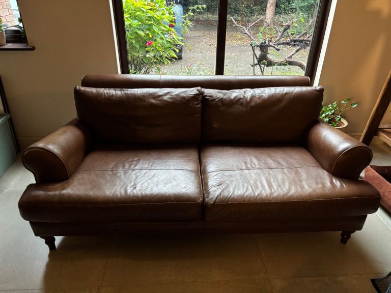 Brown Leather sofa