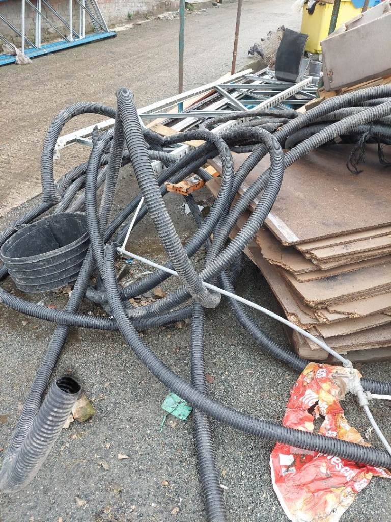 Large Bundle of Black Corrugated Plastic Pipe | in Bradford, West ...