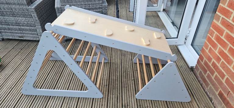 Kids wooden climbing frame