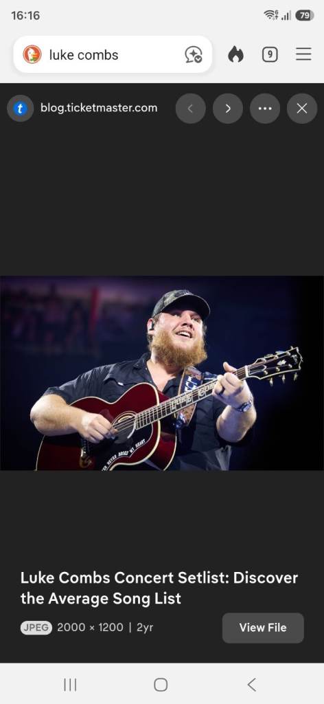 Luke Combs ticket 
